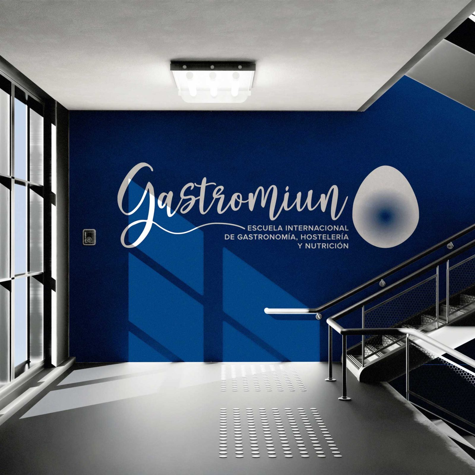 Diseño de Branding Visual, Identidad Gráfica, Señalética, Material promocional y web para Gastromiun, Escuela Internacional de Gastronomía, Hostelería y Nutrición de la Cámara de Comercio de Sevilla, by GENIERI - Rafa®Guerrero